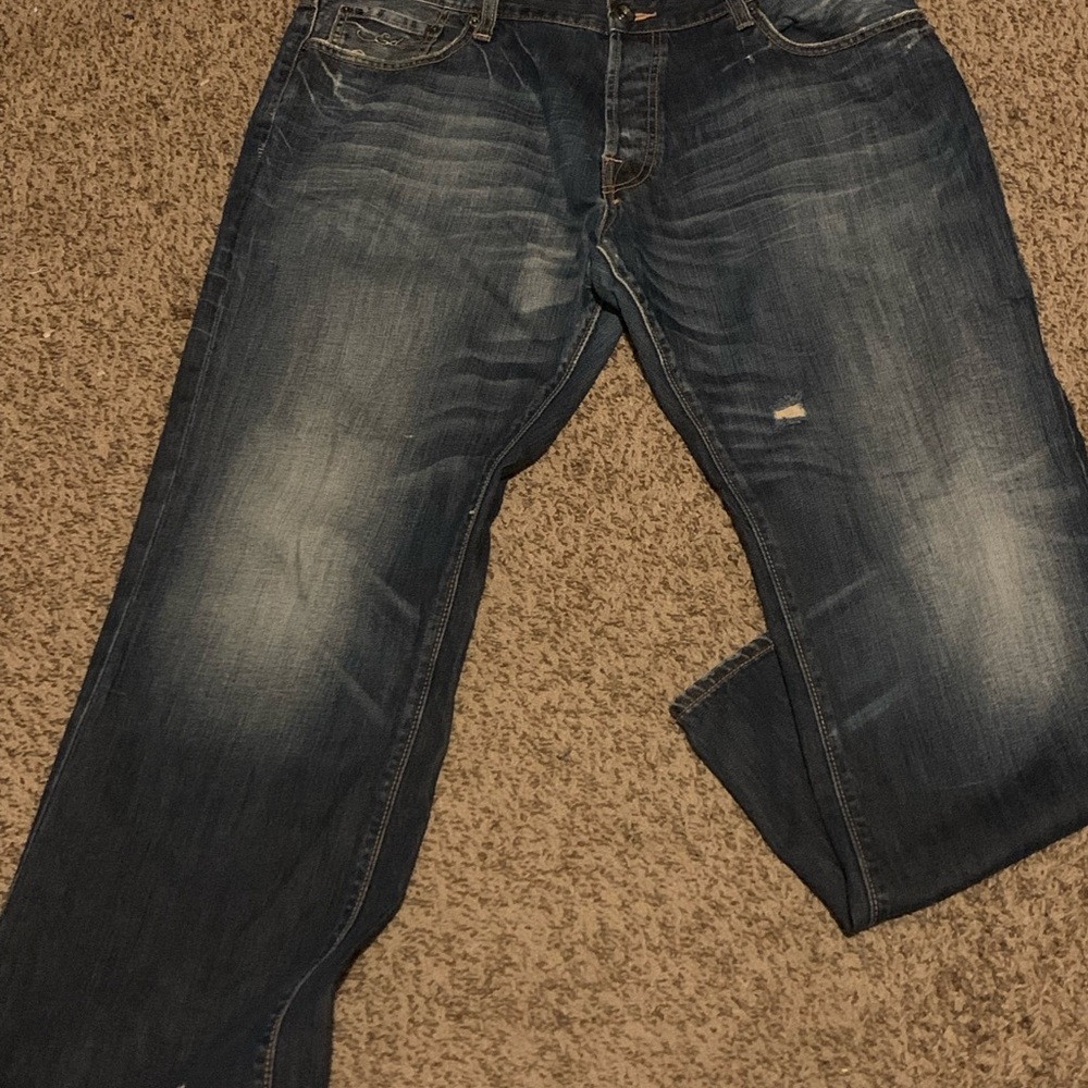 Ed Hardy Button Fly Jeans Gently Worn